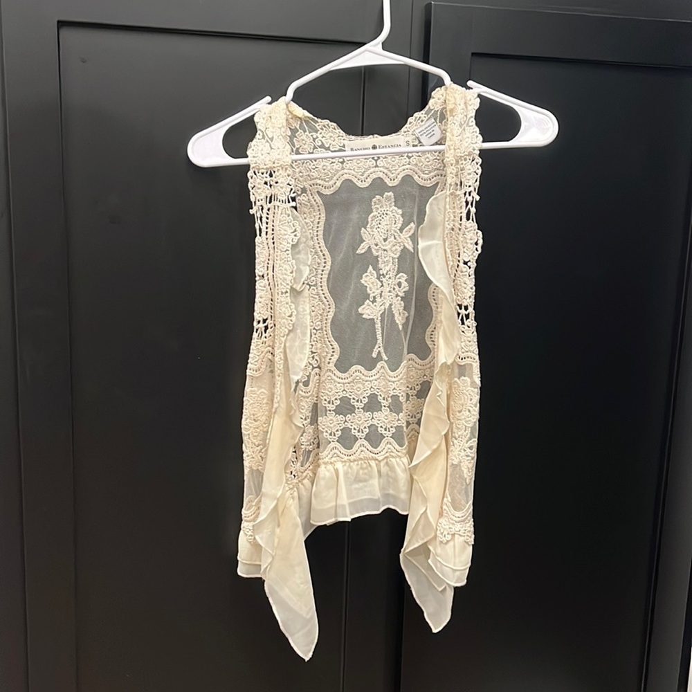 Crochet/lace vest